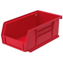 Caixas de armazenamento de plástico Akro-Mils 30220 AKRobins, pacote com 24 unidades vermelhas Caixas de armazenamento de plástico Akro-Mils 30220 AKRobins, pacote com 24 unidades vermelhas
