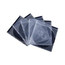 Caixas De Armazenamento De Plástico Transparente Para CD DVD Estojo De Disco Único Vazio 5 10
