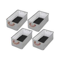 Caixas De Armazenamento De Tecido Extra Grandes Com Estrutura Metálica, Organizador Retangular Para Caixas De Armazenamento De Tecido Extra Grandes Com Estrutura Metálica, Organizador Retangular Para