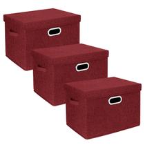 Caixas de Armazenamento Dobráveis TYEERS Grandes (44x30x29cm) com Tampas