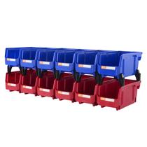 Caixas de armazenamento empilháveis VEVOR Plastic, pacote com 12 (28 x 13 x 13 cm) Caixas de armazenamento empilháveis VEVOR Plastic, pacote com 12 (28 x 13 x 13 cm)