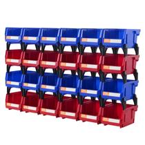 Caixas de armazenamento empilháveis VEVOR Plastic, pacote com 24 (13,7 x 10,5 x 7,8 cm)