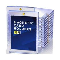 Caixas De Armazenamento Magnéticas Transparentes De 35 Pt, 10 Peças, Plástico Rígido Resistente a