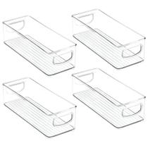 Caixas de armazenamento MDesign Ligne com alças, pacote com 4 Caixas de armazenamento MDesign Ligne com alças, pacote com 4