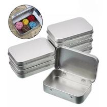 Caixas De Armazenamento Mini De Metal Com Tampa Deslizante 6 Peças Para Joias E Organizador De