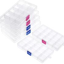Caixas de armazenamento SGHUO Jewelry Organizer, pacote com 15 grades e 6 Caixas de armazenamento SGHUO Jewelry Organizer, pacote com 15 grades e 6