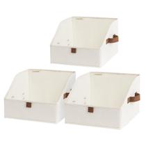 Caixas de armazenamento StorageWorks Trapezoid Organizer Box, pacote com 3