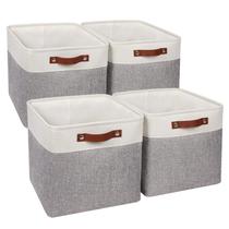 Caixas de armazenamento Univivi Cube 13x13x13cm com fundo rígido cinza Caixas de armazenamento Univivi Cube 13x13x13cm com fundo rígido cinza