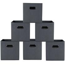 Caixas de armazenamento Yunkeeper Cubes Tecido dobrável 11x11x11cm cinza