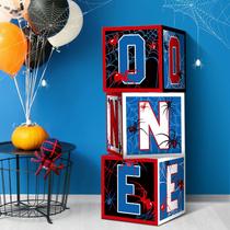 Caixas de balões de decoração Spider 1st Birthday Party x3