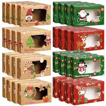 Caixas de Biscoitos de Natal Chivertion (32 Unidades) - Design de Janela