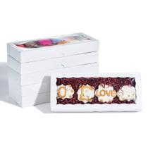 Caixas de biscoitos JCXPACK Auto-Popup One Piece 50 unidades 30,5 x 12,8 x 3,8 cm