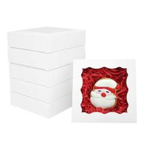 Caixas de biscoitos JOHOPACK 100 unidades individuais 11,4 x 11,4 x 3 cm brancas Caixas de biscoitos JOHOPACK 100 unidades individuais 11,4 x 11,4 x 3 cm brancas