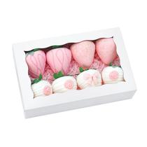 Caixas de biscoitos JOHOPACK 50 unidades de padaria com janela 20x12x5cm brancas Caixas de biscoitos JOHOPACK 50 unidades de padaria com janela 20x12x5cm brancas