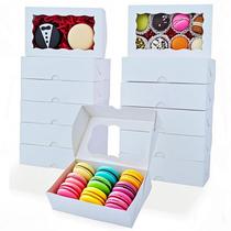 Caixas de biscoitos SLShepack 50 unidades com janela de 18 x 11 x 4 cm para festa