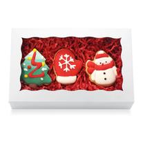 Caixas de biscoitos XINHPKGG 20 unidades com janela 20x13x5cm brancas Caixas de biscoitos XINHPKGG 20 unidades com janela 20x13x5cm brancas