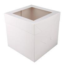 Caixas de bolo Cakebon 20x20x20cm, pacote com 12, com janela para bolos