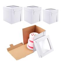 Caixas de bolo Huoshange Tall para bolos Tier 8x8x10, 10x10x12 e 12x12x12 Caixas de bolo Huoshange Tall para bolos Tier 8x8x10, 10x10x12 e 12x12x12