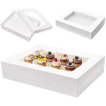 Caixas de bolo Mefleet 16 unidades 19x14x10cm com janela para 1/2 folha