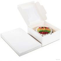 Caixas de bolo Packpal 8x8x5 com janela, pacote com 20 caixas brancas x20 Caixas de bolo Packpal 8x8x5 com janela, pacote com 20 caixas brancas x20