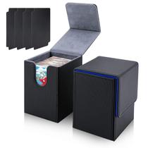 Caixas de cartas de baralho LINGSFIRE Leather Magnetic 2 caixas com mais de 100 cartas