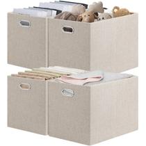 Caixas de cubos de armazenamento Posprica para IKEA Kallax 38,4 x 30,8 x 30,5 cm, pacote com 4 Caixas de cubos de armazenamento Posprica para IKEA Kallax 38,4 x 30,8 x 30,5 cm, pacote com 4