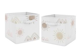 Caixas de cubos de armazenamento Sweet Jojo Designs Boho Desert Sun x2
