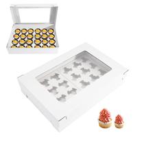 Caixas de cupcake Huoshange para 24 cupcakes padrão ou mini x6