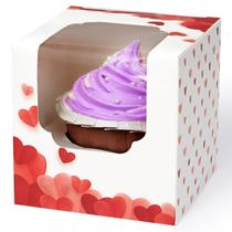 Caixas de cupcake Shallive para Dia dos Namorados, pacote com 60 janelas Caixas de cupcake Shallive para Dia dos Namorados, pacote com 60 janelas