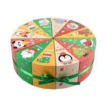 Caixas De Doces De Natal 12/24/36pcs, Caixas De Presente Em Design De Ventilador Para Lembrancinhas Caixas De Doces De Natal 12/24/36pcs, Caixas De Presente Em Design De Ventilador Para Lembrancinhas