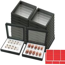 Caixas de embalagem de unhas GUXACU 3D Floating com 60 fitas adesivas