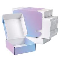 Caixas de embalagem DERZIFUN 6x6x2 polegadas Roxo-azul Gradient Caixas de embalagem DERZIFUN 6x6x2 polegadas Roxo-azul Gradient