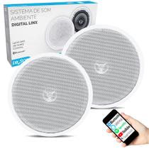 Caixas De Embutir Sistema Som Ambiente Bluetooth Arandela Branca Ativa e Passiva