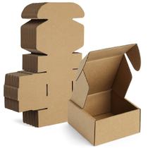 Caixas de envio Famagic, pacote 50, 10x10x5cm, papelão marrom