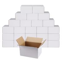 Caixas de envio Hoikwo Small White 18x13x10cm Conjunto de 25