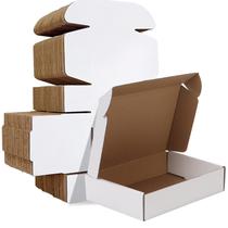 Caixas de envio HORLIMER 23 x 15 x 5 cm brancas, kit com 50 unidades