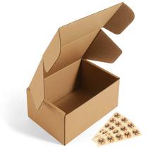 Caixas de envio: papelão ondulado pequeno Eupako 6x4x3 - pacote com 25