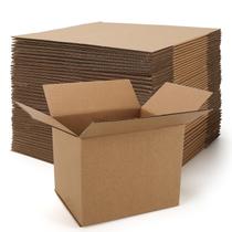 Caixas de envio Rempry, pacote 40, 12x10x10cm, papelão marrom