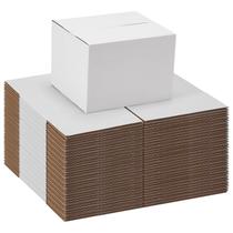 Caixas de envio Schliersee, conjunto de 40 Kraft brancas 7x6x5 cm