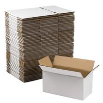 Caixas de envio SUNLPH 20 x 10 x 10 cm brancas, pacote com 50 Caixas de envio SUNLPH 20 x 10 x 10 cm brancas, pacote com 50