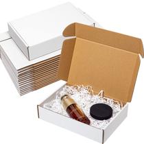 Caixas de envio Wowxyz 9x6x2, pacote com 25 - papelão branco Caixas de envio Wowxyz 9x6x2, pacote com 25 - papelão branco