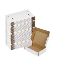 Caixas de envio ZxeluPapr, pacote com 50 unidades, 17 x 13 x 5 cm, brancas Caixas de envio ZxeluPapr, pacote com 50 unidades, 17 x 13 x 5 cm, brancas