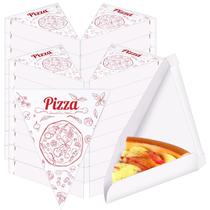 Caixas de fatias de pizza Teenyyou descartáveis 50 unidades brancas x50