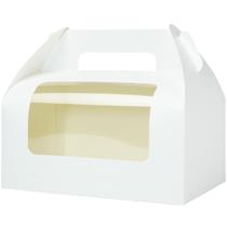 Caixas de frontão UnicoPak 23x15x15 cm com janelas brancas, pacote com 30 Caixas de frontão UnicoPak 23x15x15 cm com janelas brancas, pacote com 30