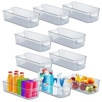 Caixas de geladeira Lifemaster multiuso, 10 unidades transparentes Caixas de geladeira Lifemaster multiuso, 10 unidades transparentes