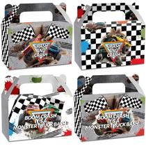 Caixas de guloseimas CHUNNIN Monster Truck Grey, 24 unidades para festas infantis Caixas de guloseimas CHUNNIN Monster Truck Grey, 24 unidades para festas infantis