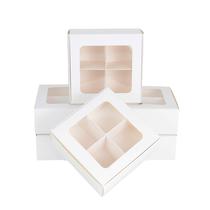 Caixas de guloseimas de padaria GRETEL BAKING, pacote com 24, 15x15x6cm com janela