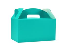 Caixas de guloseimas HUAPRINT Turquoise Large Gable, pacote com 30 Caixas de guloseimas HUAPRINT Turquoise Large Gable, pacote com 30