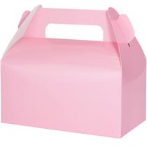 Caixas de guloseimas UnicoPak Pink Gable, pacote com 30 para lanches e doces e brinquedos Caixas de guloseimas UnicoPak Pink Gable, pacote com 30 para lanches e doces e brinquedos