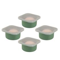 Caixas de impermeabilização de massa KEVJES empilháveis de 500 mL, pacote com 4 tampas